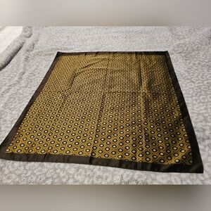Zara Gold and Black Patterned Scarf